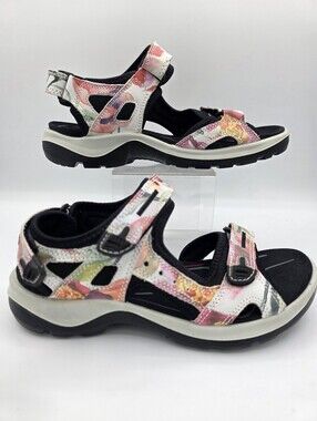 ECCO Women’s Floral Sport Sandals Receptor Technology Comfort Size EU 37 - US 6